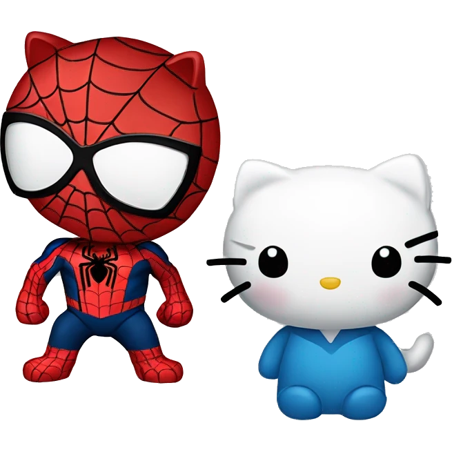 spiderman y hello kitty emoji