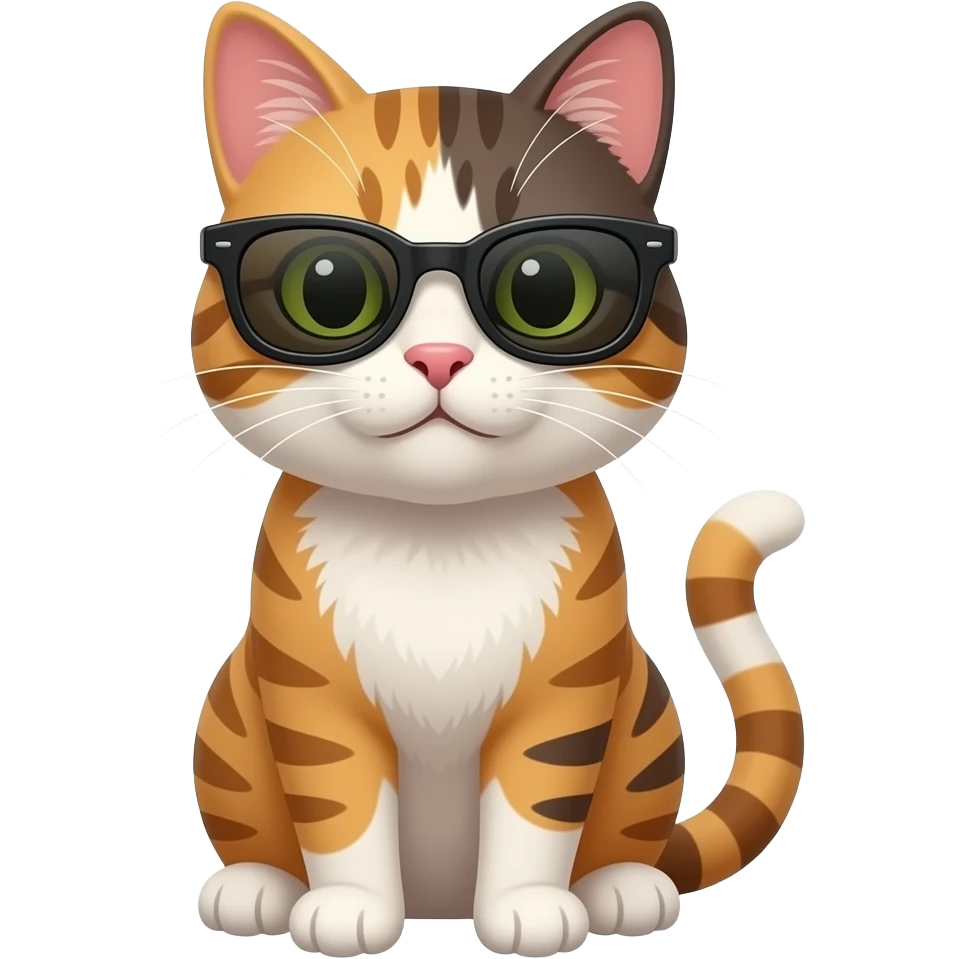Cat wearing sunglasses emoji