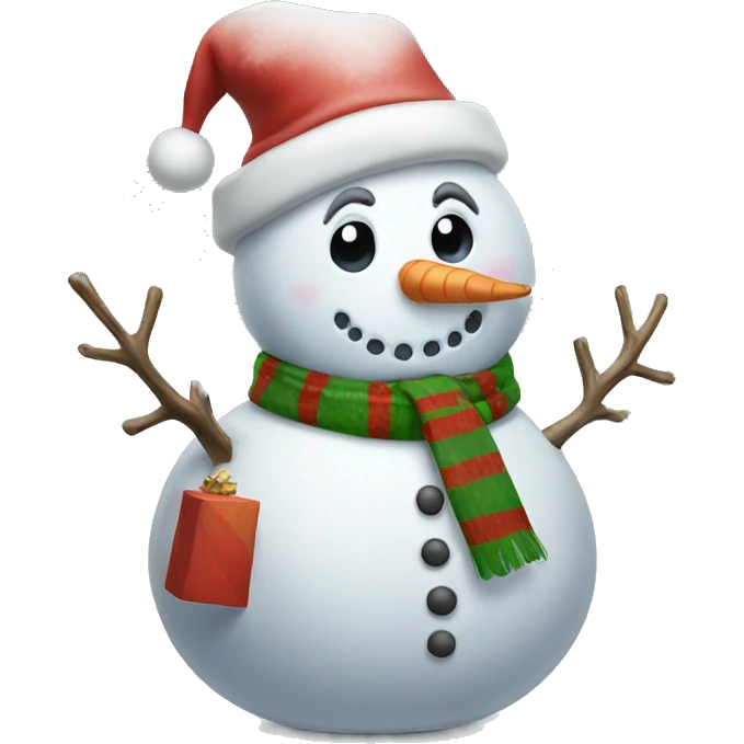 Christmas snowman  emoji