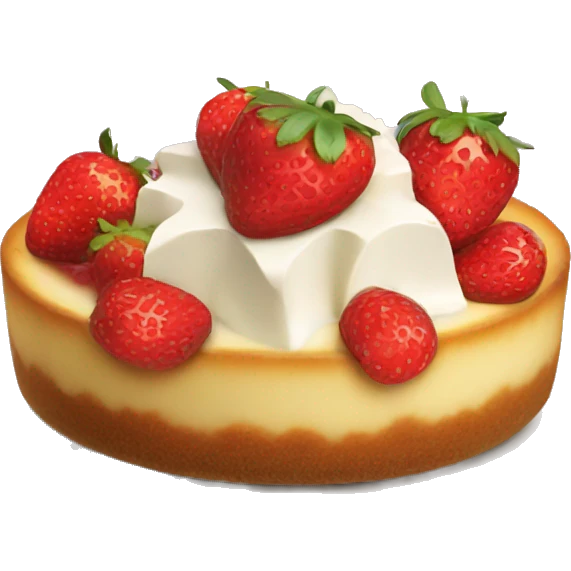 cheesecake bowl with strawberrys emoji