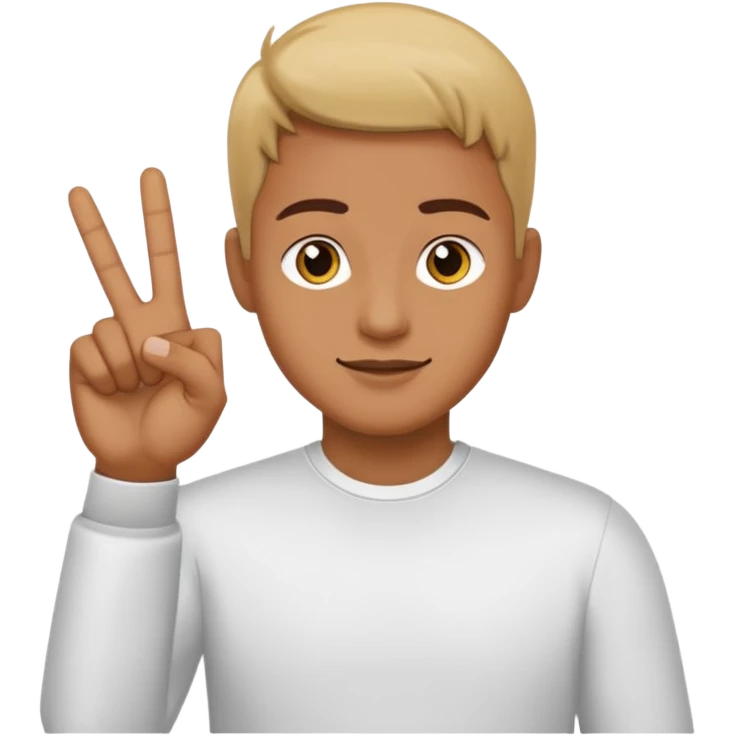 a Yvl flashy hand sign emoji
