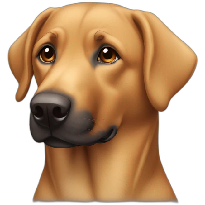 Light Brown labrador crossed with beauceron emoji