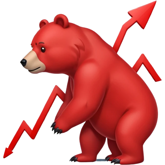 bear market falling finances emoji