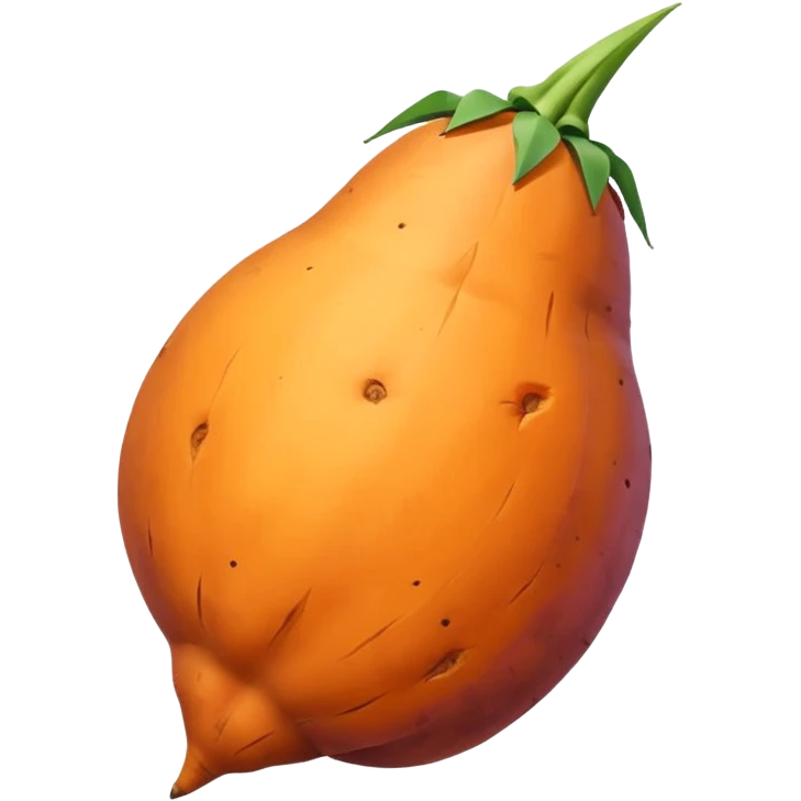 pointy sweet potato emoji