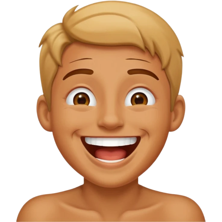 He raised his hand to his mouth and said, "Lolololol"  emoji