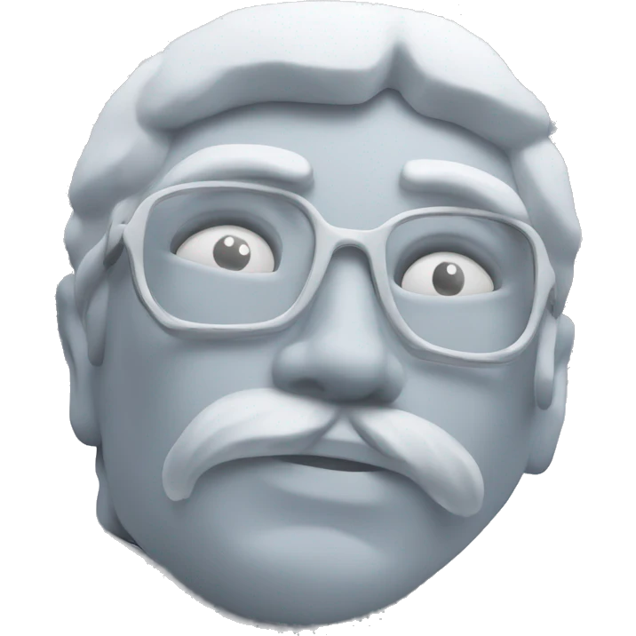 large sculpture on ski mountain emoji