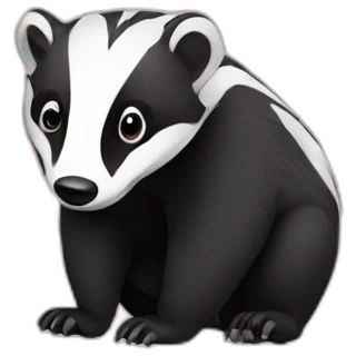 coquette badger emoji