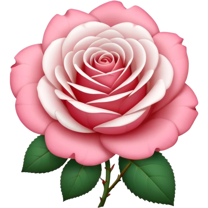 rose shape flower, no stem, no leaves, now make the whole flower COMPLETELY WHITE emoji