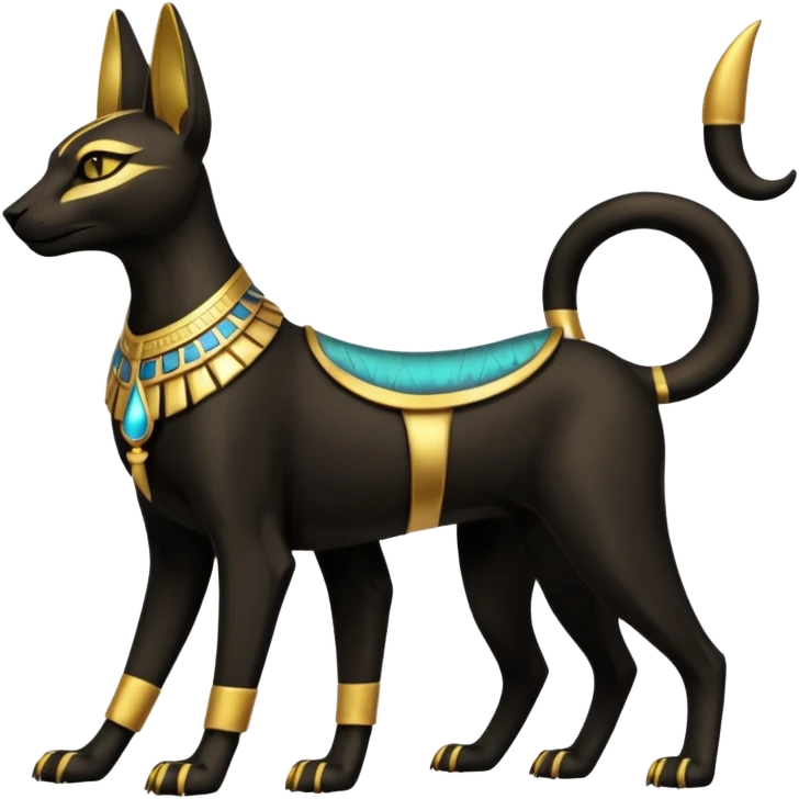 Anubis-Umbreon-Bastet-Fakémon-hybrid-creature (full body)  emoji