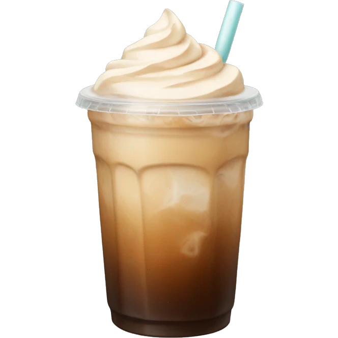 Aesthetic iced coffee emoji