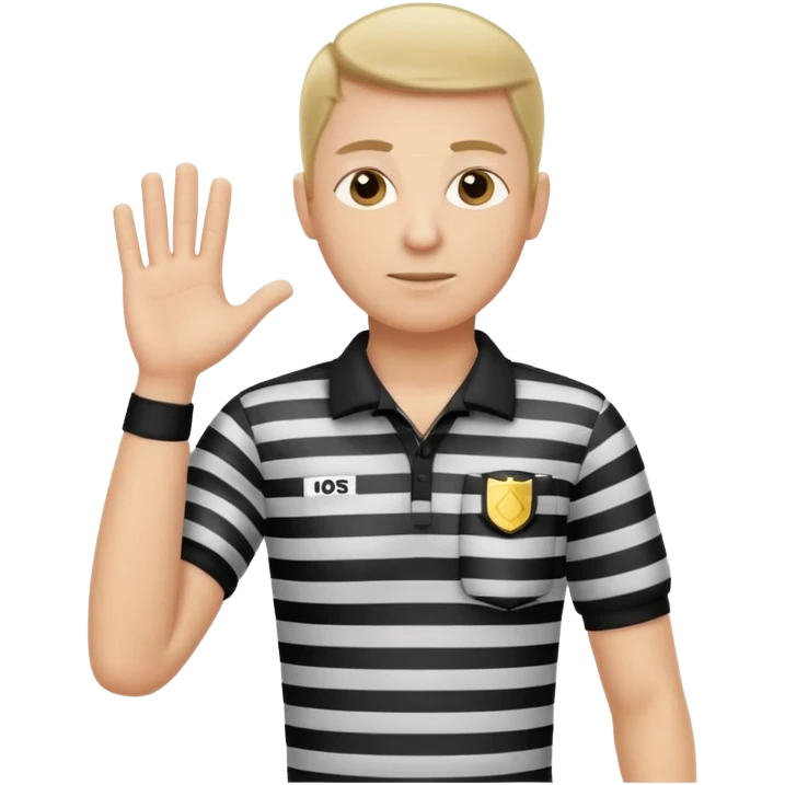 referee with crossed arms up emoji