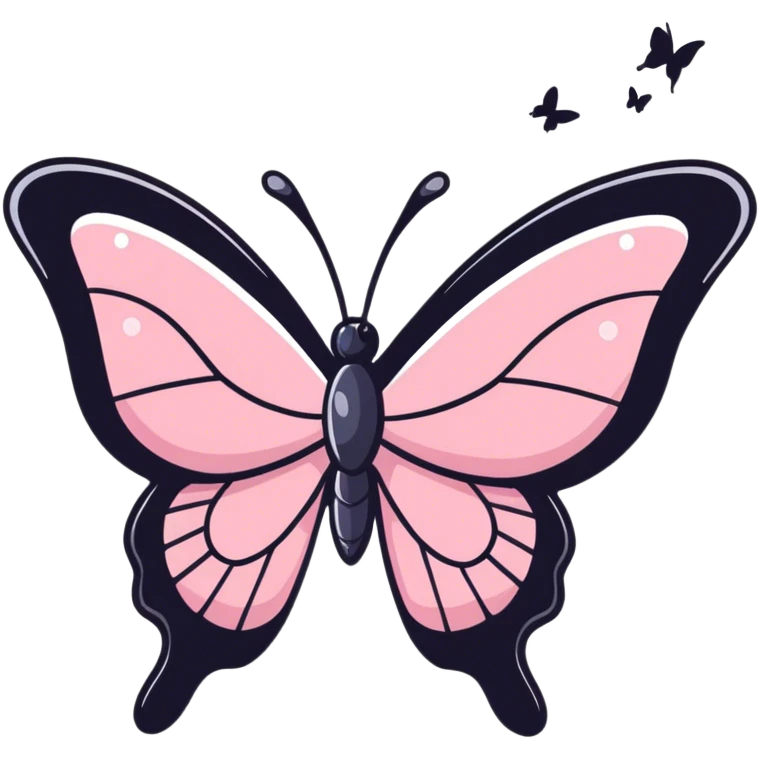 Pink sparkling butterfly  emoji