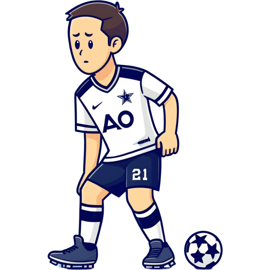 Tommy playing for spurs emoji