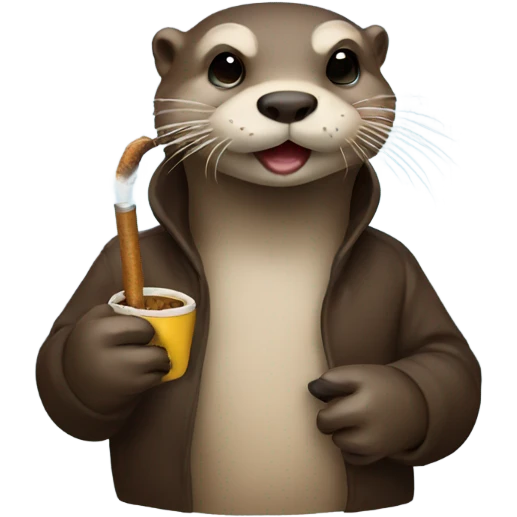 otter smoking  emoji