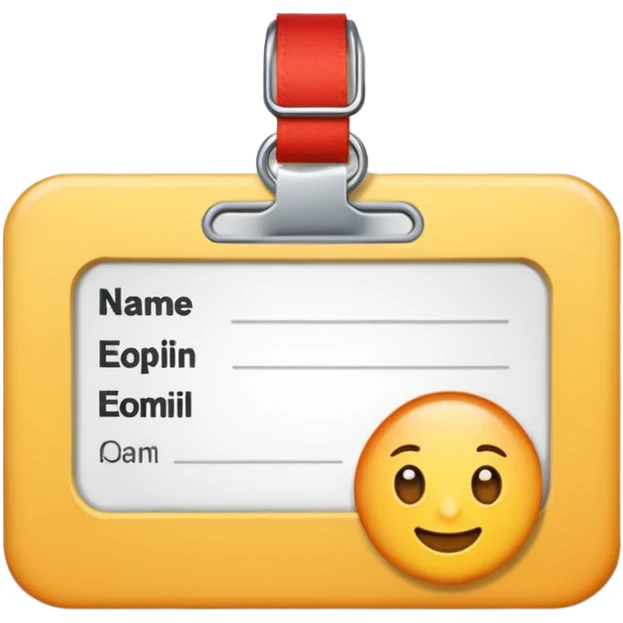 Only remove the word 'Name' from the name tag and keep everything else the exact same without any changes emoji