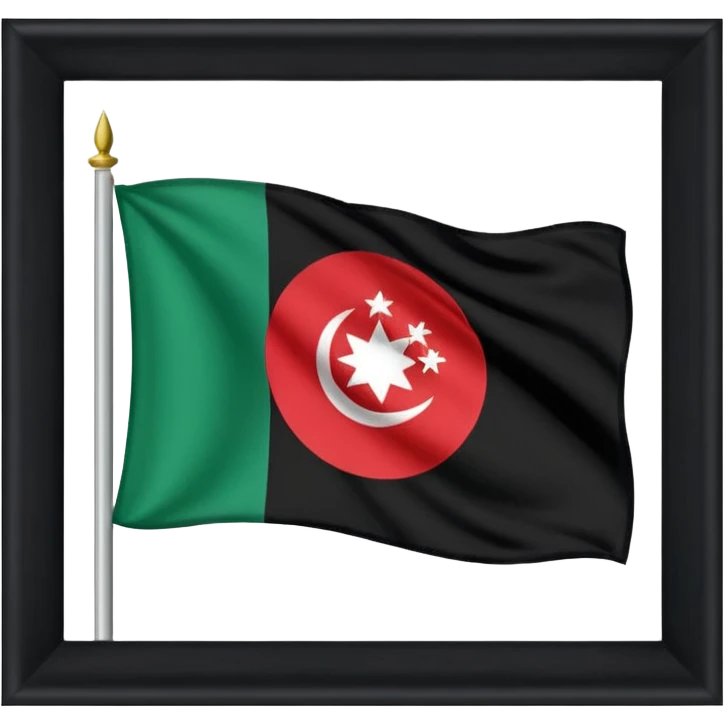 can you make the new afghanistan flag the taliban one emoji