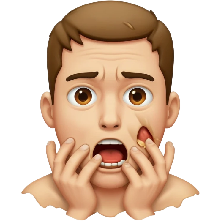 Man choking  emoji