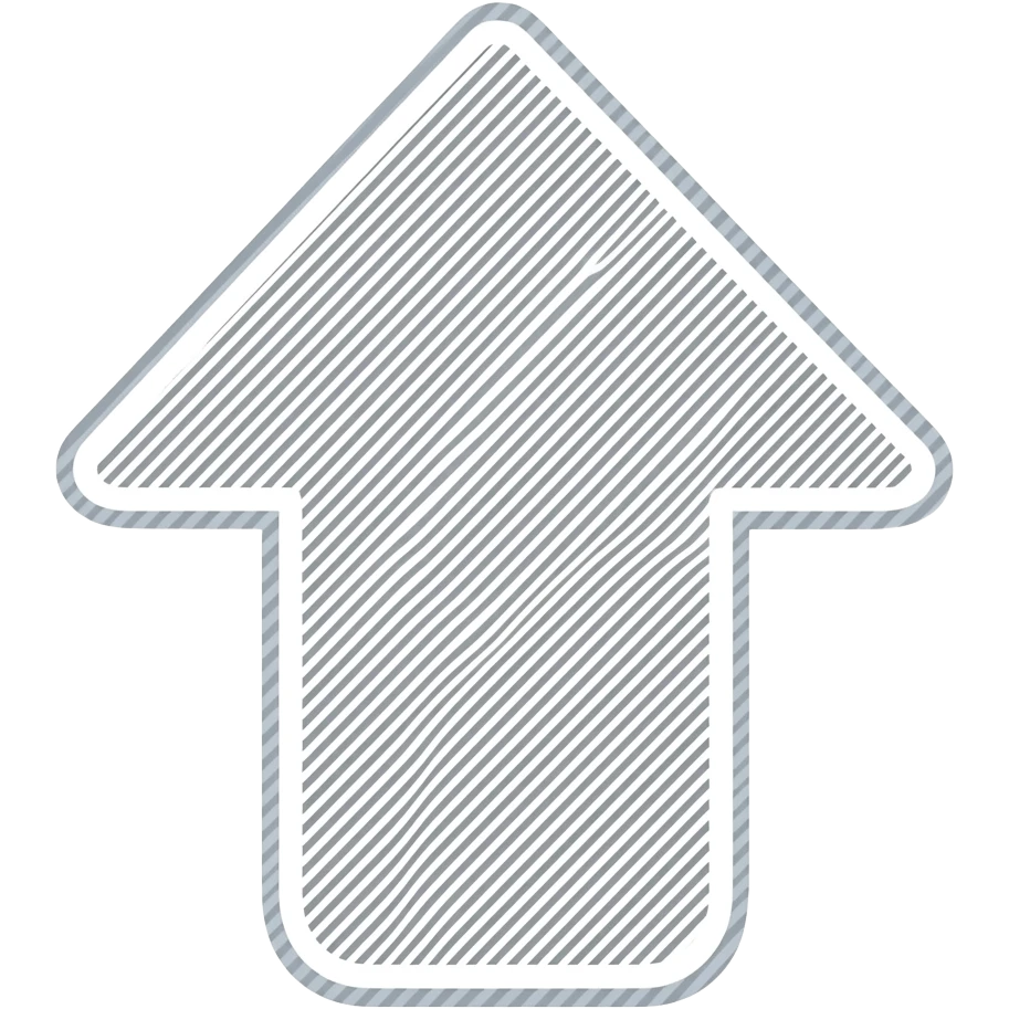 Very small outlined up arrow emoji