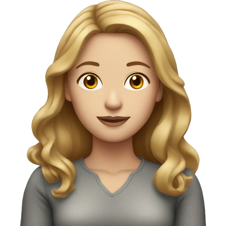 Attractive white woman with light brown hair  emoji