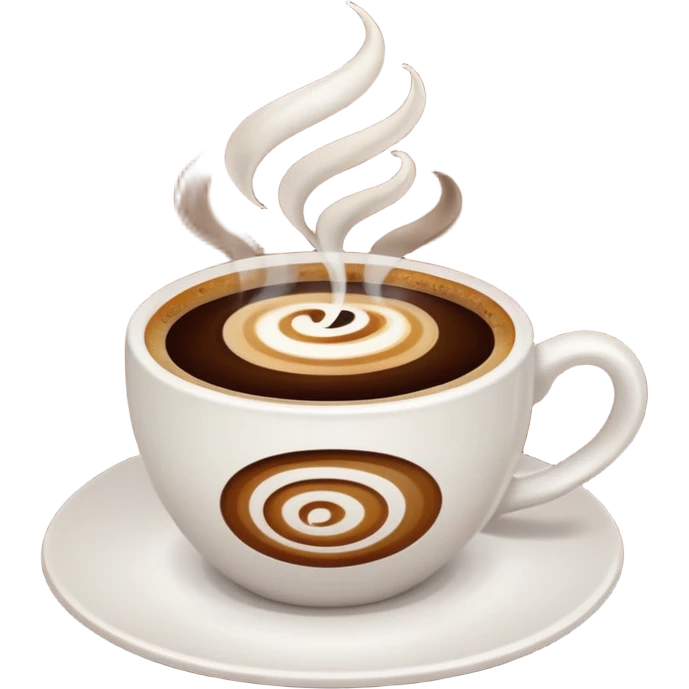 coffee in white cup emoji