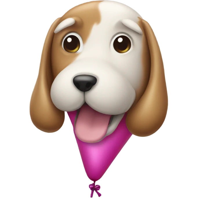 Balloon animal dog emoji