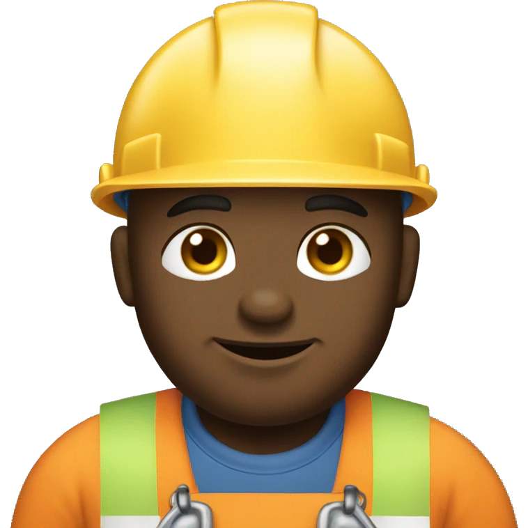 labrador construction worker emoji
