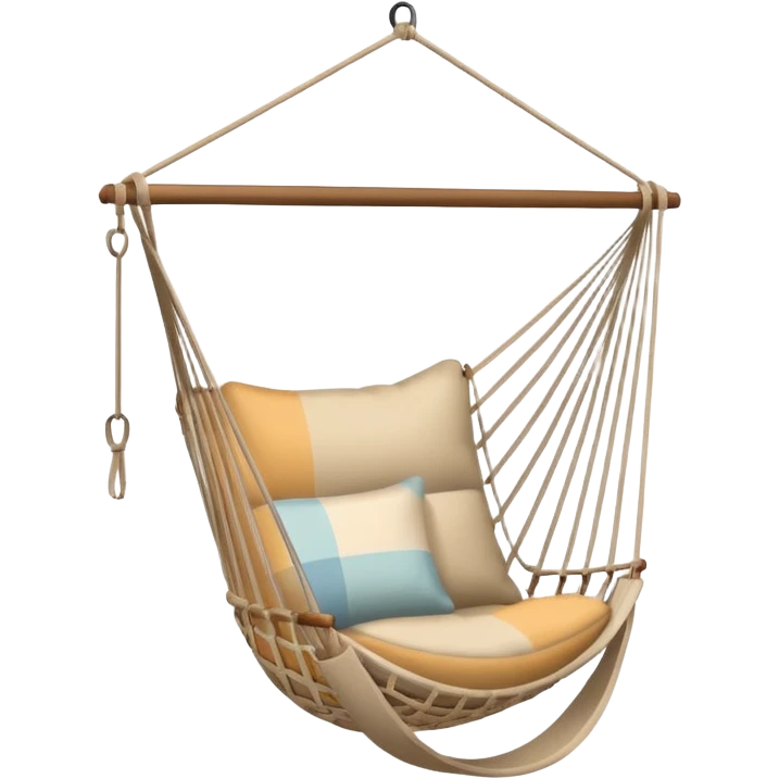 Beige hammock chair emoji