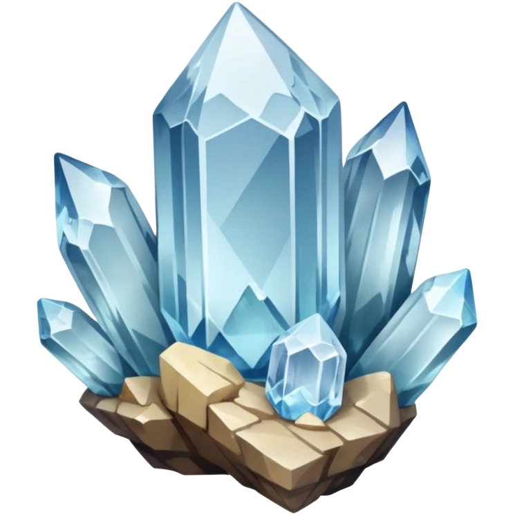 raw quartz crystal emoji