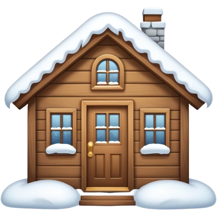 i want a house fully covered with heavy snow, not able to get out emoji. even not able to open door conditio emoji