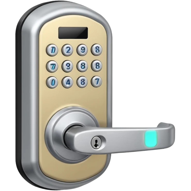 Electronic Door Lock System with card insert emoji