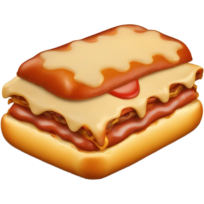 Hotdog on lasagna  emoji