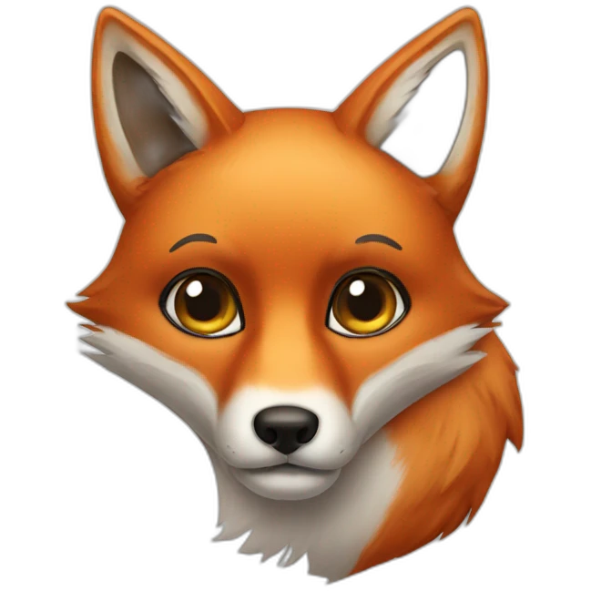 fox with black eye patch emoji