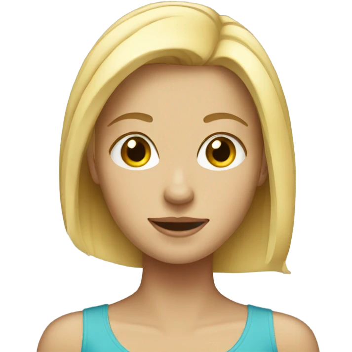 Blonde girl emoji