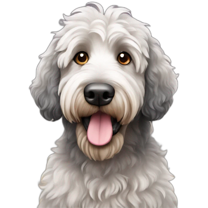 dark merle labradoodle emoji