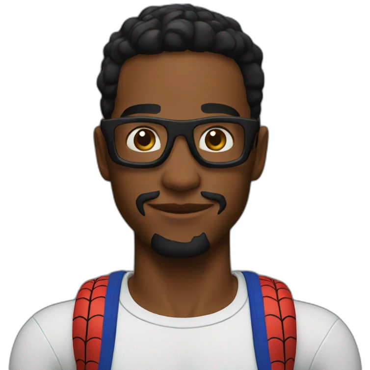 Spiderman black emoji