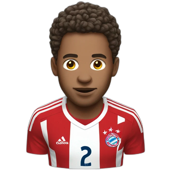 bayern münchen player running big head emoji