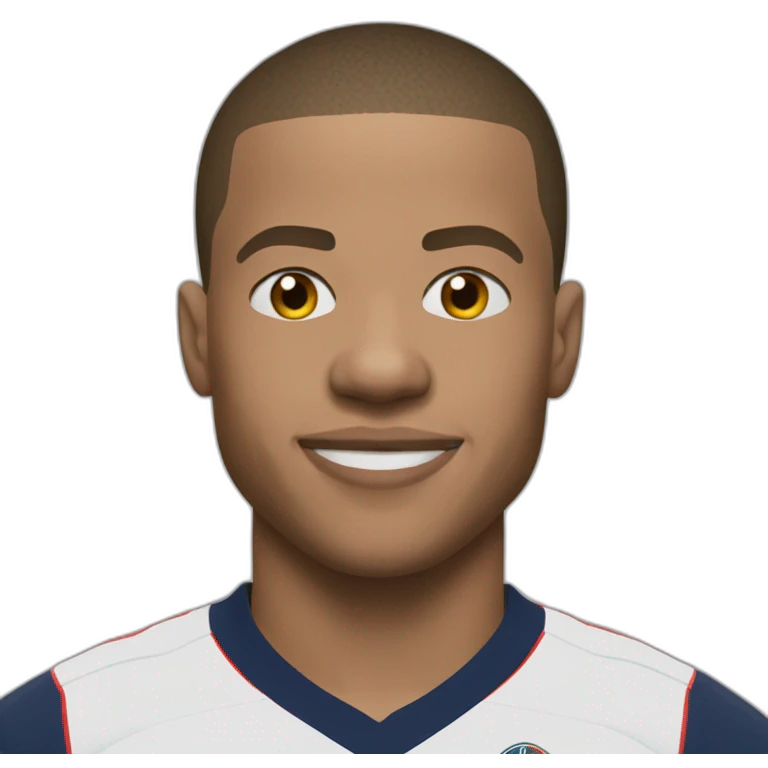 Mbappe qui fait du rollrr emoji