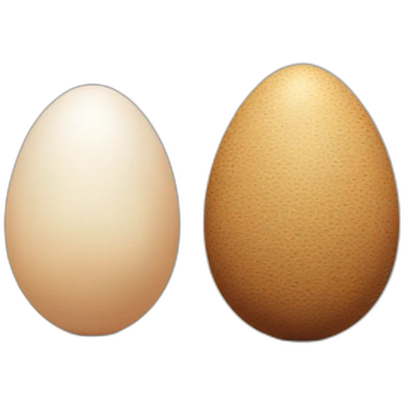 eagle egg compared to chicken egg emoji