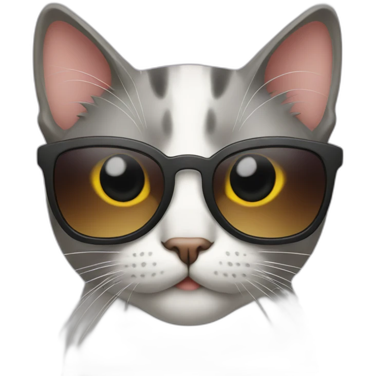 Beautiful cat with sunglasses  emoji