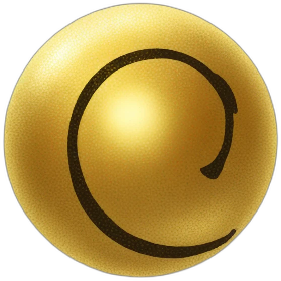 Golden ball emoji