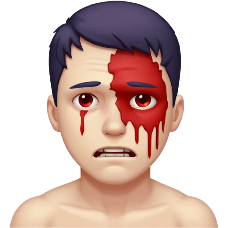 Submissive in pain male emoji