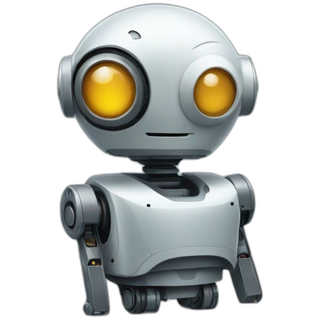 The robot is waiting emoji