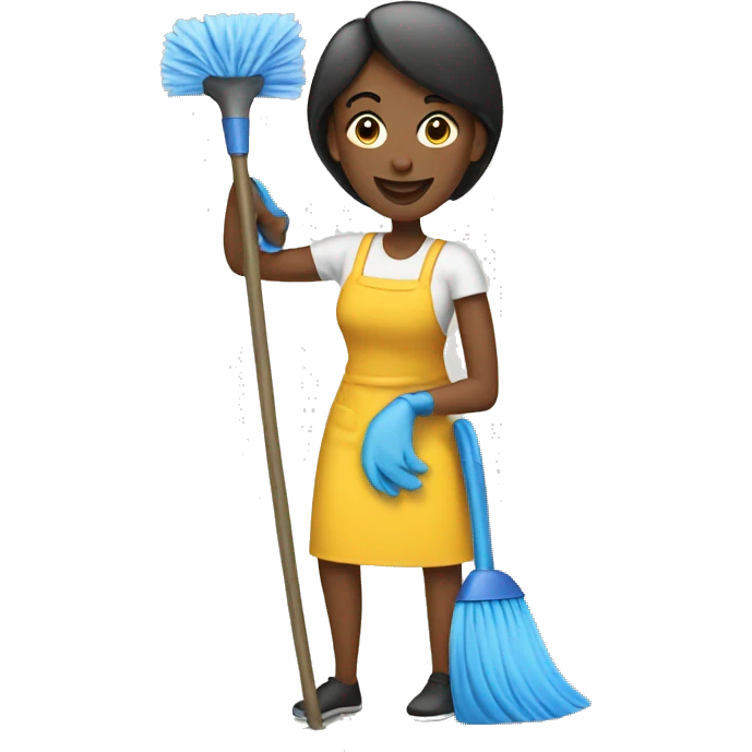 Women cleaning emoji