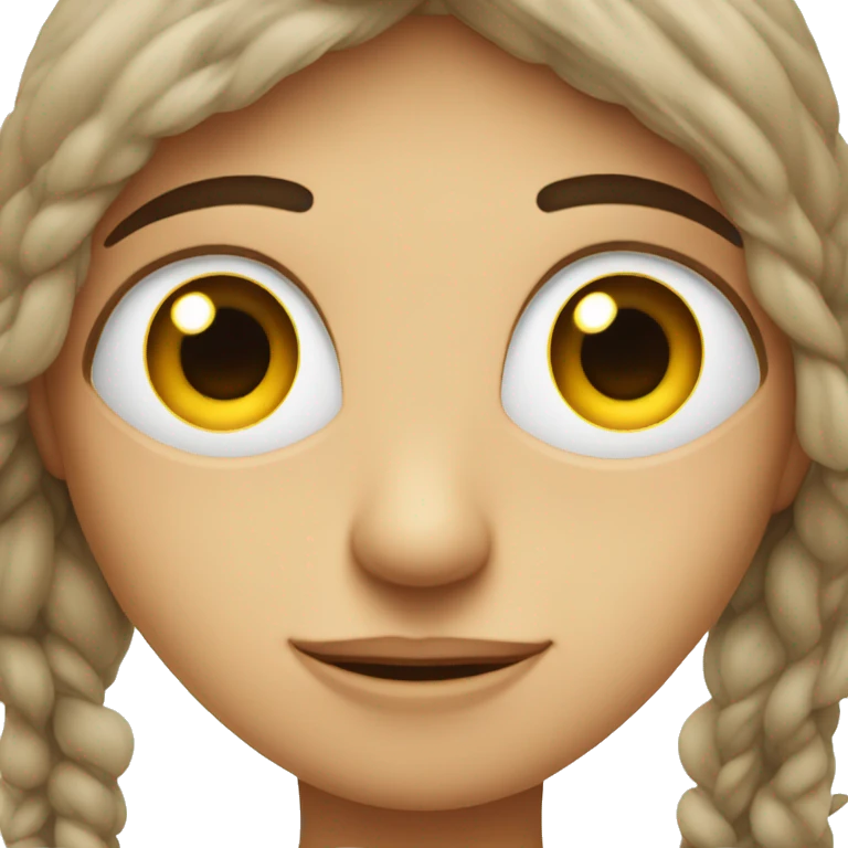 Face with eyes far apart from each other emoji