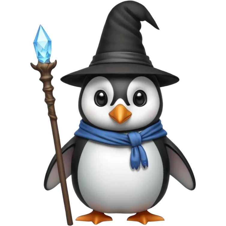 Penguin Wizard emoji