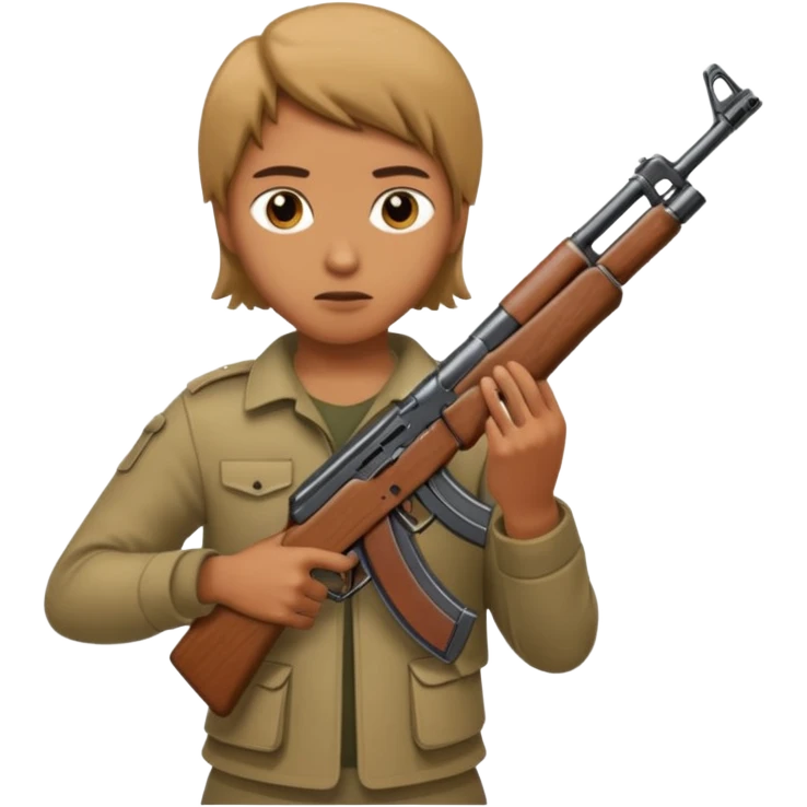 AK47 in heand only  emoji