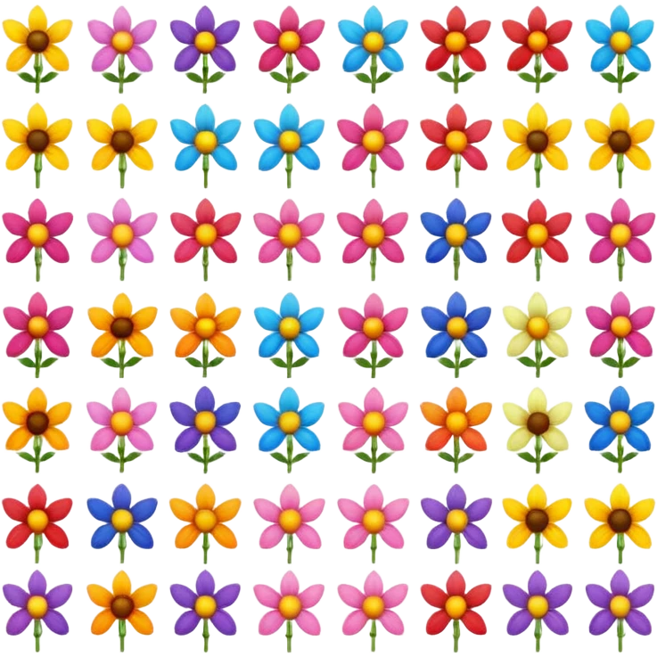 Fleurs emoji