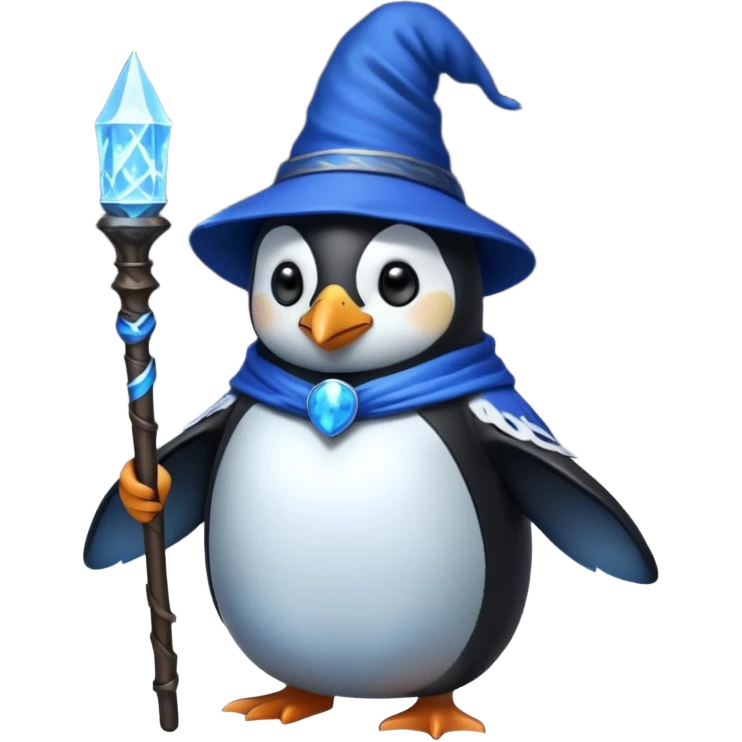 Penguin Wizard emoji