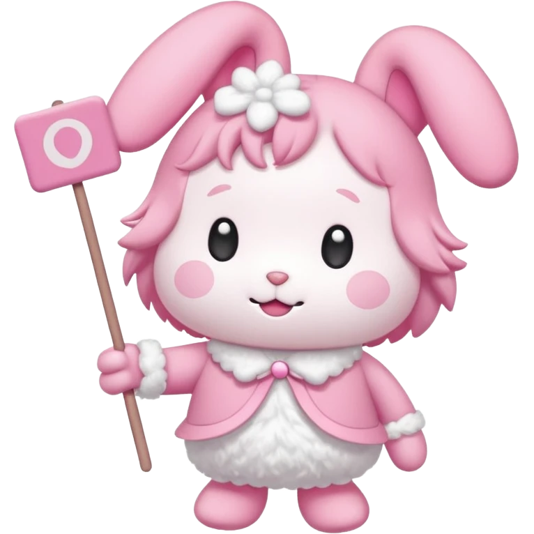 cute mymelody with sign that says great work emoji