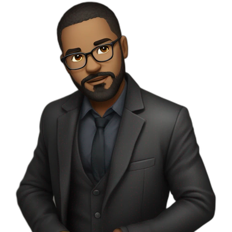 solo man in formal suit emoji